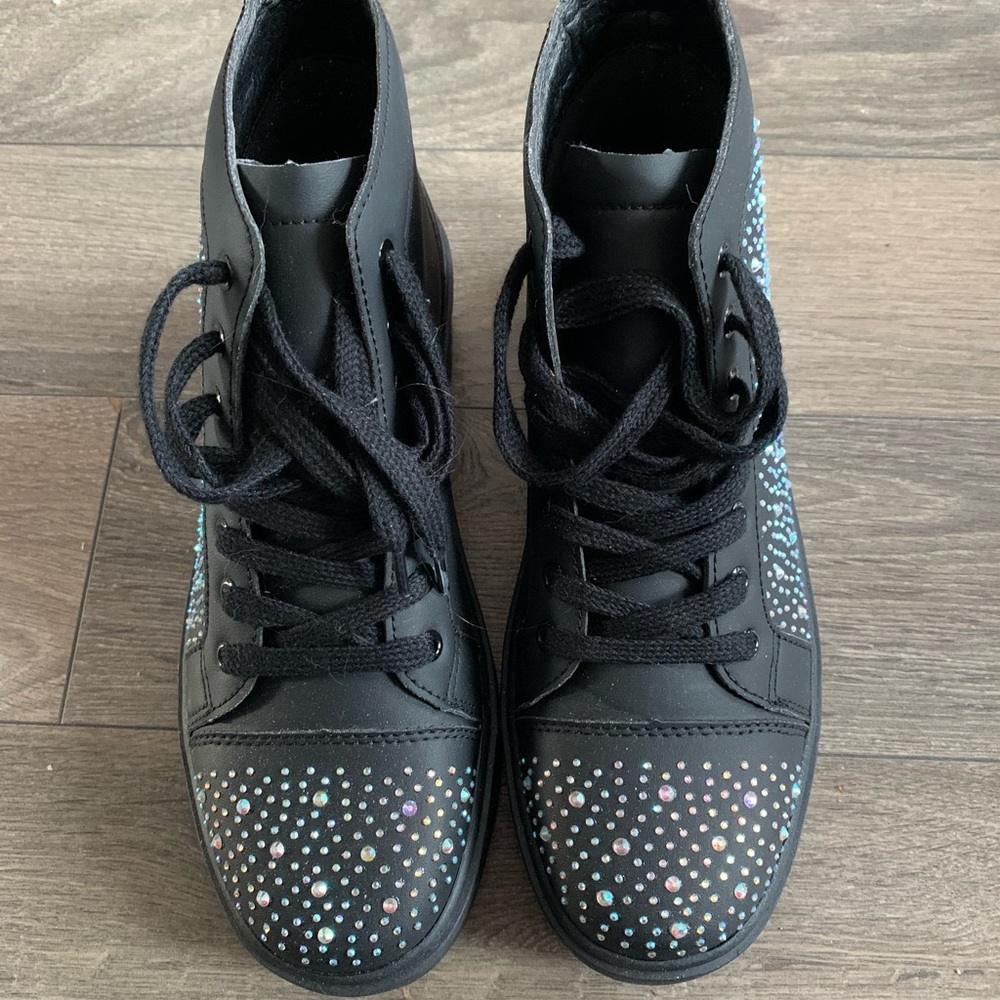 Shein rhinestone hi-top sneakers size 41